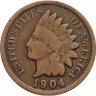 Купить США 1 цент 1904 "Indian Head Cent"