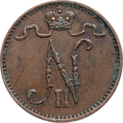 купить 1 пенни (penny) 1908, монета для Финляндии