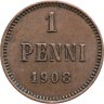 Купить 1 пенни (penny) 1908, монета для Финляндии