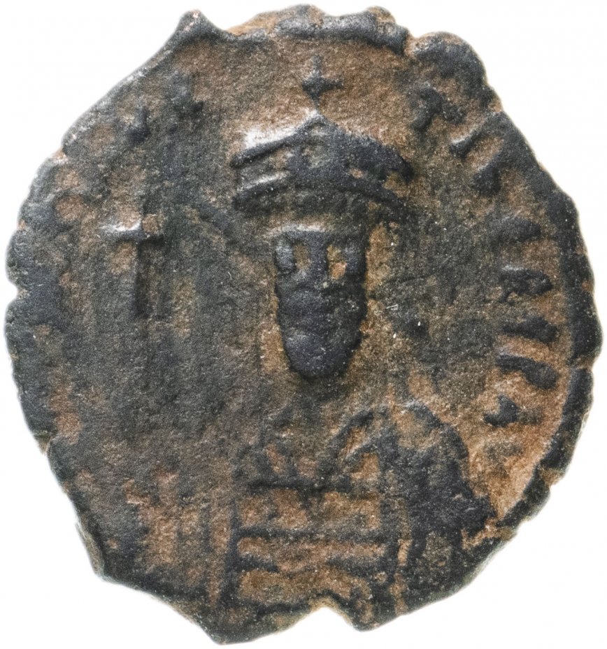 купить Византийская империя, Маврикий Тиберий, 582-602 годы, полфоллиса.
