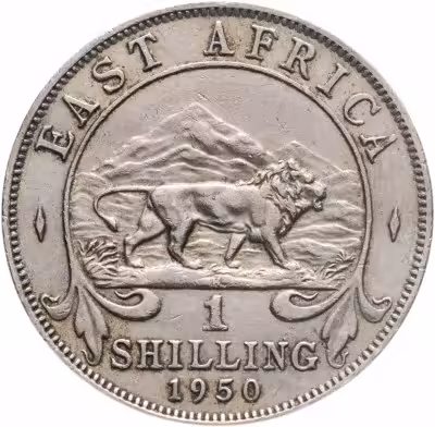 купить Британская Восточная Африка 1 шиллинг (shilling) 1950
