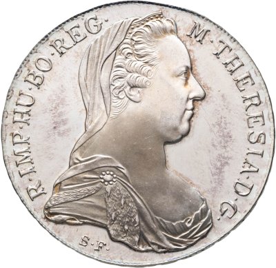 купить Австрия 1 талер 1780 SF - посмертный выпуск (рестрайк) талера Марии Терезии