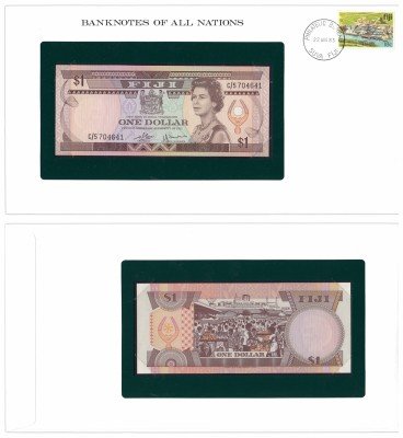 купить Серия "Банкноты всех стран мира" - 1 доллар Фиджи 1980
