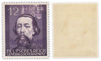 купить Германия, Третий Рейх, генерал-губернаторство Польша 12+18 грошей 1942 "Годовщина 3 года со дня основания Генерал-губернаторства"