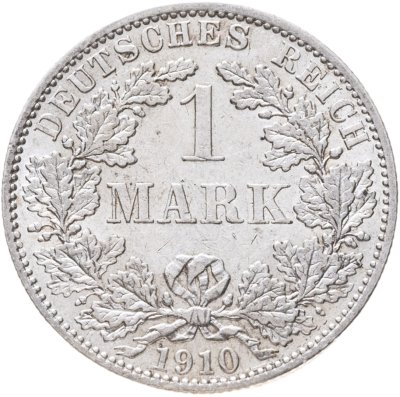 купить Германия 1 марка (mark) 1910 A знак монетного двора: "A" - Берлин