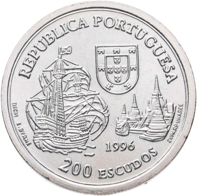 купить Португалия 200 эскудо (escudos) 1996 Альянс Португалии и Сиама 1512 года