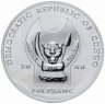Купить Конго 240 франков 2008 UNC "Большая африканская пятерка - носорог"