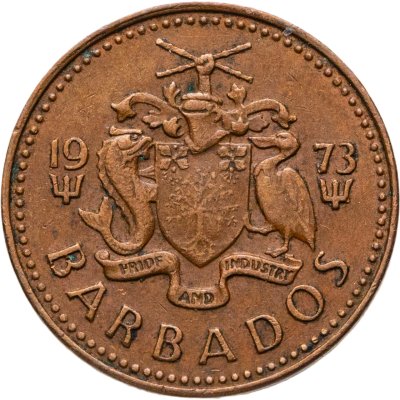 купить Барбадос 1 цент (cent) 1973
