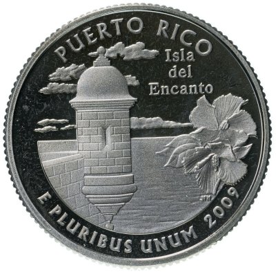 купить США 25 центов (квотер, 1/4 доллара, quarter dollar) 2009 Пуэрто-Рико