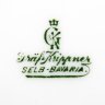 Купить Набор столовый с орнаментом в виде шашечек вдоль борта, 10 предметов, фарфор, деколь, Heinrich & Co., Германия, 1911-1930 гг.