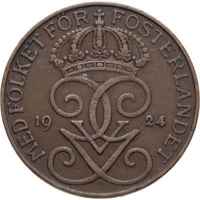 купить Швеция 5 эре (ore) 1924