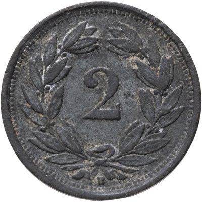 купить Швейцария 2 раппена (rappen) 1942