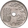 Купить Испания 25 сентимо (centimos) 1937