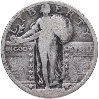 купить США 25 центов (квотер, 1/4 доллара, quarter dollar) 1917-1930 Standing Liberty Quarter