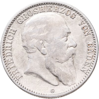 купить Германская империя (Баден) 2 марки 1905