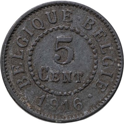 купить Бельгия 5 сантимов (centimes) 1916