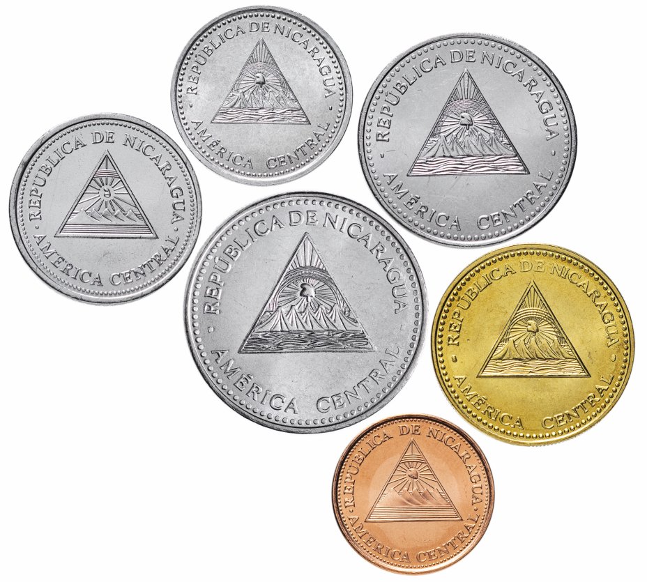 купить Никарагуа - набор монет (6шт) 1997-2007 год UNC