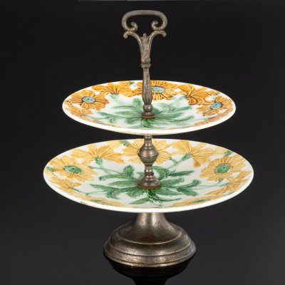 купить Менажницы, фаянс, роспись, металл, Западная Европа, 1900-1910 гг.