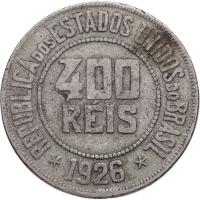 купить Бразилия 400 реалов (рейс, reis) 1926