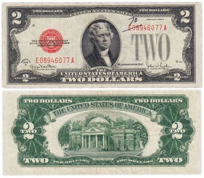 купить США 2 доллара 1928