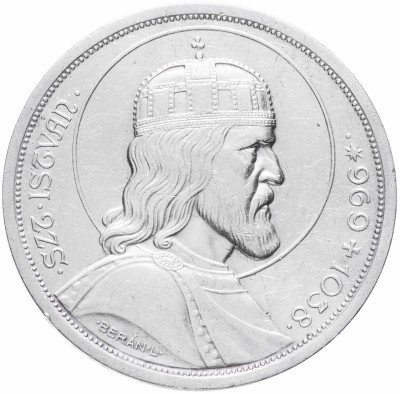 купить Венгрия 5 пенгё 1938 "900-летие смерти Святого Стефана"