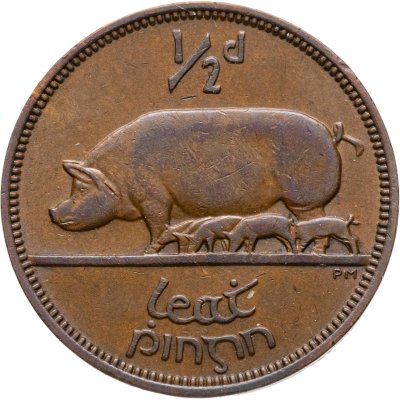 купить Ирландия 1/2 пенни (penny) 1953