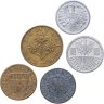 Купить Австрия набор монет от 2 грошей до 1 шиллинга 1959-2001 (5 шт)