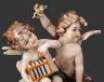 Купить Статуэтка "Игра путти с птицей", Фарфоровая мануфактура Людвигсбург, фарфор, роспись, золочение, Германия, 1948-1990 гг.