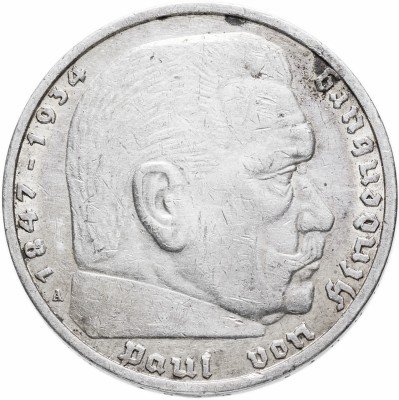 купить Германия (Третий Рейх) 5 марок 1935