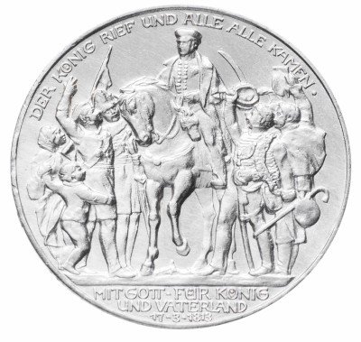 купить Пруссия 3 марки 1913 "100 лет Победы над Наполеоном"
