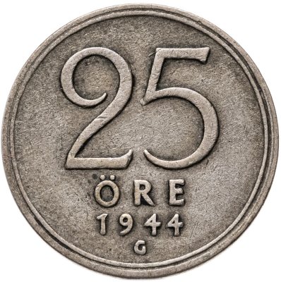 купить Швеция 25 эре (ore) 1944