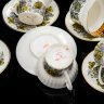 Купить Набор из шести чайных пар "Русское кружево", автор формы "Волна" Криммер Э.М., автор рисунка Беспалова-Михалева Т.Н., фарфор, деколь, золочение, Ленинградский фарфоровый завод (ЛФЗ), СССР, 1970-1992 гг.
