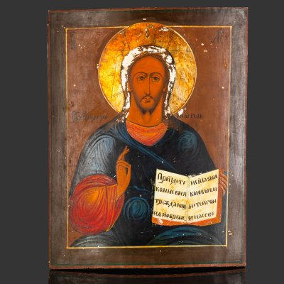 купить Икона "Господь Вседержитель", дерево, темпера, Российская империя, 1900-1915 гг.