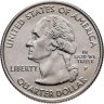 Купить США 25 центов (квотер, 1/4 доллара, quarter dollar) 2007 "Квотер штата Юта (Utah)", знак монетного двора "P" - Филадельфия