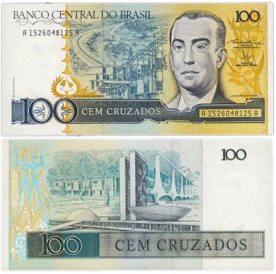купить Бразилия 100 крузадо 1987 (Pick 211b)