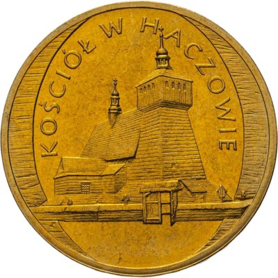 купить Польша 2 злотых 2006 "Памятники Польши - Церковь в Хачуве"