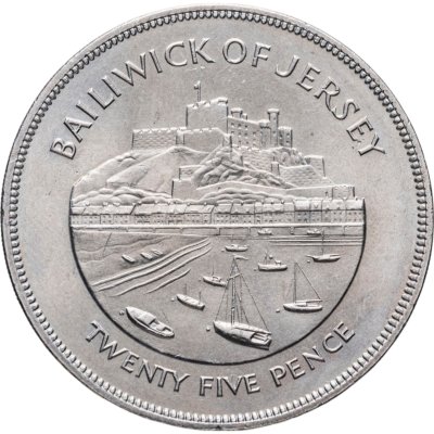 купить Джерси 25 пенсов 1977 "25 лет правления Королевы Елизаветы II"