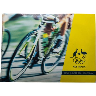 купить Австралия, памятный буклет с набором из 5-ти монет 2 доллара 2016 Австралийская сборная на Играх XXXI летней Олимпиады в Рио-де-Жанейро 2016