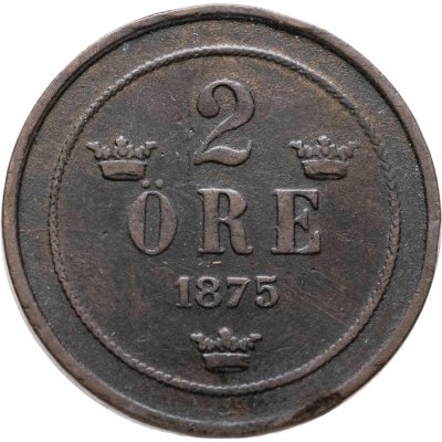 купить Швеция 2 эре (ore) 1875