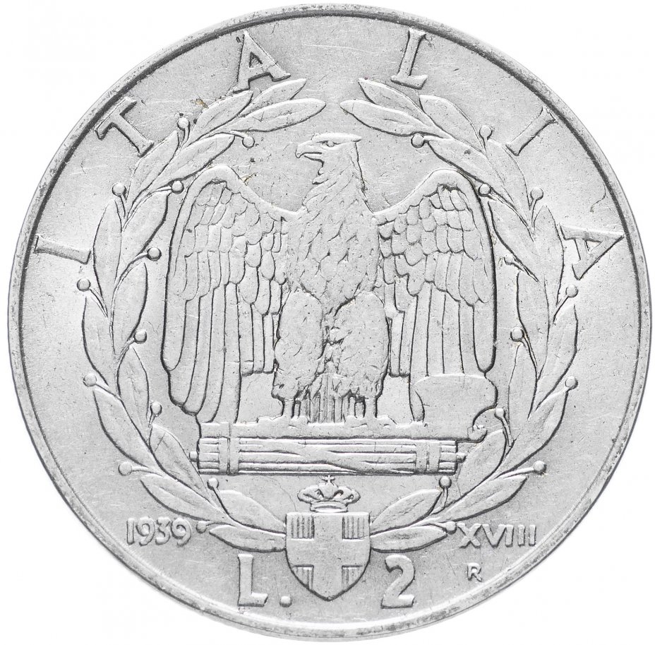 купить Италия 2 лиры 1939