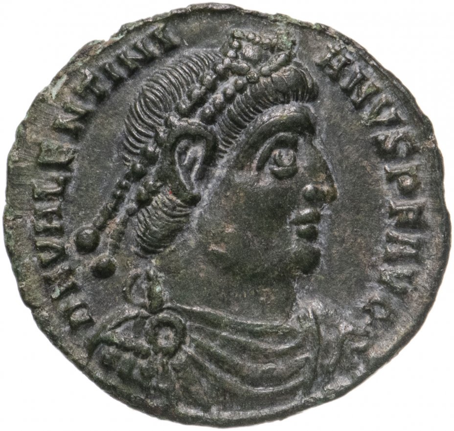 купить Римская Империя, Валентиниан I, 364-375 гг, центенионалис (реверс: император идет вправо, волочит пленника)