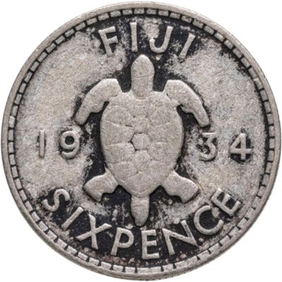купить Фиджи 6 пенсов (pence) 1934