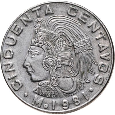 купить Мексика 50 сентаво (centavos) 1981