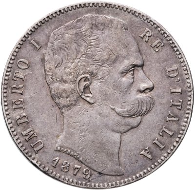 купить Италия 5 лир (lire) 1879