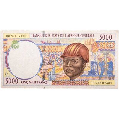 купить Центрально Африканские штаты 5000 франков 1993-2000 (Pick 104Cf) (2000) (Конго)