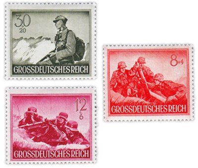 купить Германия, Третий рейх набор из 3 марок 1944 "Армия"