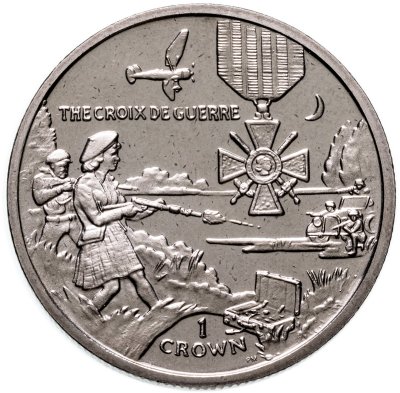 купить Остров Мэн 1 крона (crown) 2004 "Награды - Французский крест"