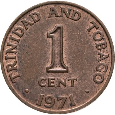 купить Тринидад и Тобаго 1 цент (cent) 1971 Без отметки монетного двора