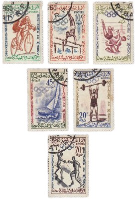 купить Марокко марки набор из 6 штук 1960 "Олимпиада"
