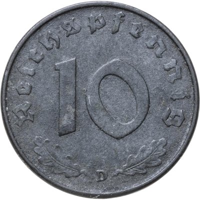 купить Германия, Третий рейх 10 рейхспфеннигов (reichspfennig) 1944 D